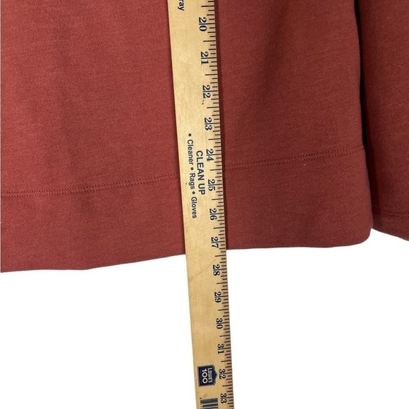 LL Bean Signature Sweater Size L Organic Pull over Mock Neck Quarter Zip - Picture 5 of 6